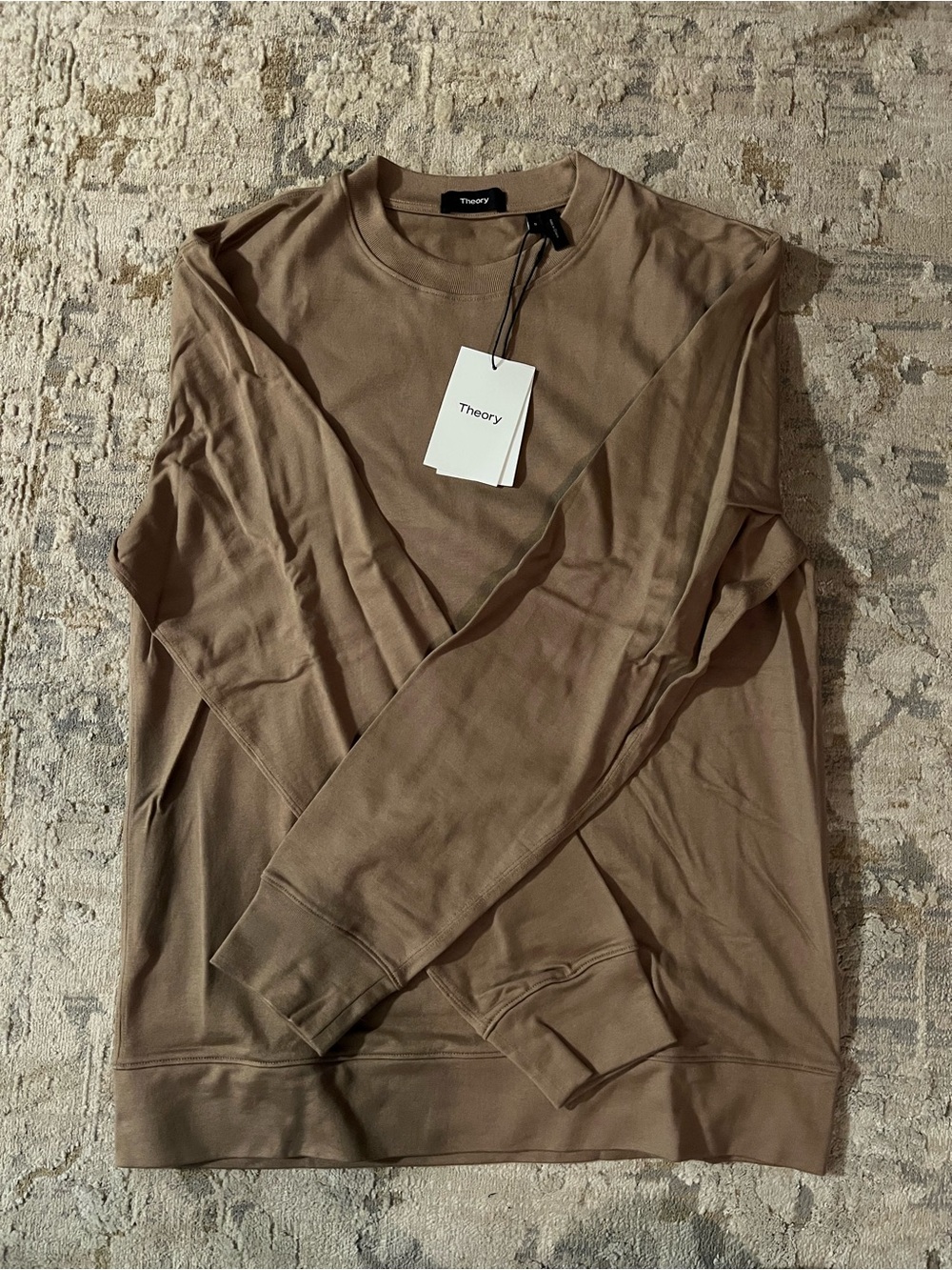 Theory Crewneck Sweatshirt - Taupe Brown